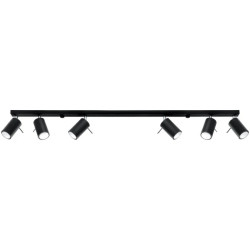 Plafon RING 6L czarny