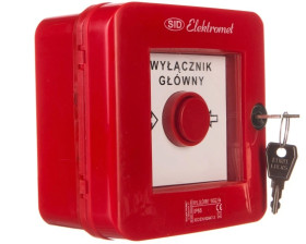 Wyłącznik alarmowy z zamkiem 4Z 12A /WYŁĄCZNK GŁÓWNY/ IP55 WGZ-5s 921494