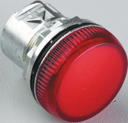 Światło kontrolne – reflektor, seria: 800F, kolor: Czerwony, otwór: 22mm, IP66, Montaż panelowy