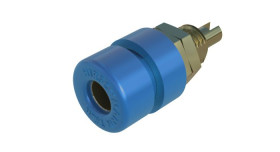 Gniazdo bananowe Żeński Połączenie lutowane typ Gniazdo bananowe Niebieski 32A Hirschmann Test & Measurement rozmiar
