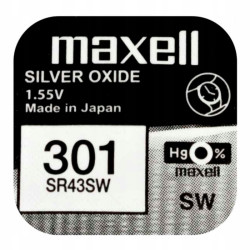 Bateria SR43SW/SR301/AG12 srebrowa MAXELL 1szt