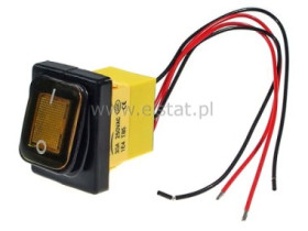 Przełącznik hermetyk stabilny ON-OFF żółty do 30A