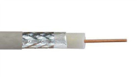 Przewód Koncentryczny Rg6 75 Ohm Pn-En 50117-2-4 Klasa A Biały Pvc /100M/