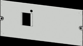 Aperture, rectangular, sheet steel, (W x H x D) 800 x 300 x 10 mm, light gray, 8PQ2030-8BA13