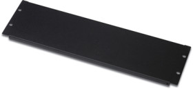 Blind cover, steel, (W x H) 483 x 133 mm, black, DN-19 BPN-03-SW