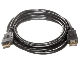 Kabel połączeniowy HDMI Highspeed 2.0 z Eth. GOLD Typ HDMI A/HDMI A, M/M czarny 2m AK-330107-020-S