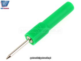 Sonda pomiarowa 2mm na gniazdo banan zielona