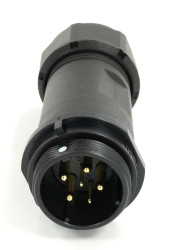 Przemysłowe złącze okrągłe 6-pinowe SP21 Układ szeregowy Gniazdo RS PRO Męski IP68 SP2111C