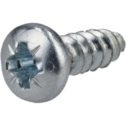 R-TECH 337107 Pozi Pan Head Self-Tapping Screws No.4 3/8in 9.5mm - Pk100