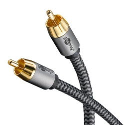 Kabel mono RCA, 2 m Wtyk Cinch (głośnik basowy,...