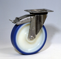 Koło samonastawne średnica kabla 150mm Otwór na śrubę LAG 250kg wysokość całkowita 181mm