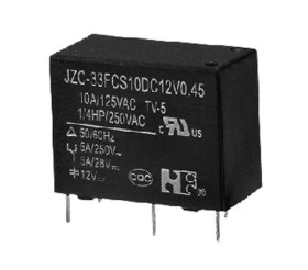 PRZEKAZNIK 12V 5A/250V JZC-33FCS10 12VDC HF33F/012-ZS PRZEŁĄCZNY