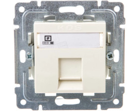 DANTE Gniazdo komputerowe RJ45 kat.5e nieekranowane krem 450365