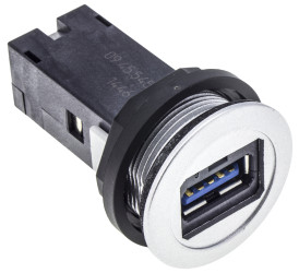 Złącze USB A Montaż na panelu Żeński 3.0 ,1-portowe