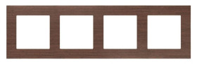 Simon 55 Ramka 4-krotna Nature Orzech TRN4/187