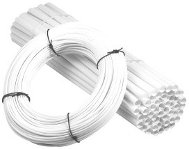 Insulating tube, inside Ø 1.5 mm, natural, glass silk, silicone dispersion, -45 to 230 °C, 10626