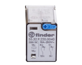 Przekaźnik eletromagnetyczny przemysłowy 2P 30V DC/250V AC AgNi 55.32.9.220.0040