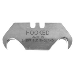 Faithfull JB96LP3120 Heavy-Duty Hooked Trimming Knife Blades (Pack 10)