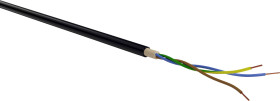 Przewód zasilania VER NYY-J 3x 2,5RE Eca Tr500, NYY-J, 3 x 2.50 mm², czarny, 500 m