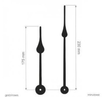 UM213B.H230 Komplet wskazówek do mechanizmów wzmocnionych H: 175mm M: 230mm