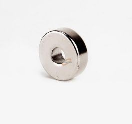 MAGNES NEODYMOWY OKRĄGŁY 10x3 WALCOWY Z OTWOREM 4.3mm