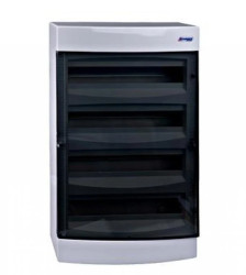 Obudowa natynkowa 4x18 natynkowa IP40, drzwi transparentne