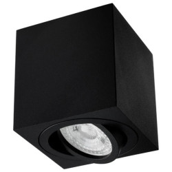 Oprawa Natynkowa HALOGENOWA Ruchoma AMAT-M GU10 LUMILED Kwadratowa Czarna 84mm