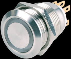 LAS1GQ-11ZE/G/DC24V/FP Tamper switch, 5 A/250 V, 19 mm, green, IP65