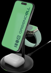 MSST-GC-3IN1-B Qi charging station, MagSafe, 3-in-1, 20.5 W, black