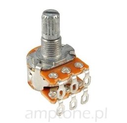 Potencjometr stereo 2x100k/A logarytmiczny panel, standard