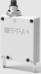 Circuit breaker, thermal-magnetic, 1 pole, 1 A, 65 V (DC), 240 V (AC), faston plug 6.3 x 0.8 mm, central Mounting, IP40, 3400-IG