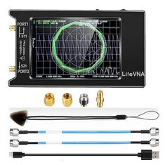 LiteVNA NanoVNA 64 50kHz-6.3GHz Analizator Sieci Wektorowych 4" Ekran Parametry S HF VHF UHF SWR Opóźnienie Fazy Slot MicroSD