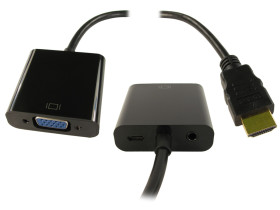 Adapter AV Męskie HDMI (1) na Żeńskie VGA (1)