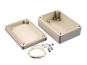 Obudowa ogólnego użytku ABS szerokość zew. 75 mm długość zew. 105 mm wys. zew. 40 mm Hammond IP65 Jasnoszary