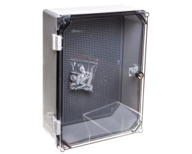 Obudowa 400x300x166mm IP65 z płytą montażową transparentna UNIbox Uni-1/T 43.11