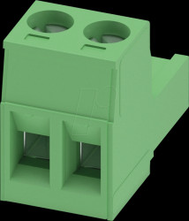 1757019 PCB connector, 2-pin, 5.08-mm spacing