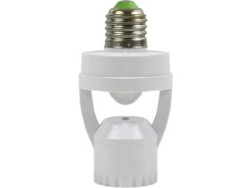 Czujnik ruchu PIR z gniazdem E27, 360, max. 60W