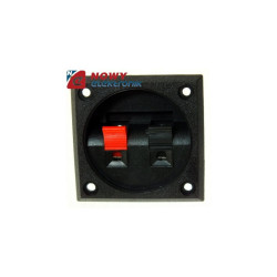 Gniazdo głośnikowe Terminal 2pin kwardatowyspręż/śruby