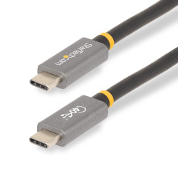 Kabel USB Złącze A USB C Złącze B USB C dł. 1m Kabel USB 4 USB 4.0 kolor: Czarny