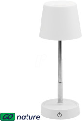 27700215 LOKI cordless table lamp, 3000 K, dimmable, IP44, white