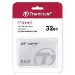 Dysk SSD SSD370, 32 GB, SATA III, wewnętrzny, Transcend MLC 0 → +70°C