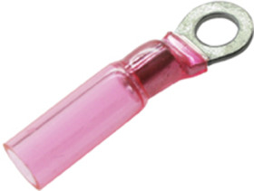 Insulated ring cable lug, 0.5-1.5 mm², AWG 22 to 18, 4.3 mm, M10, red, 7932140302