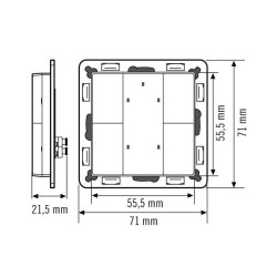 ESYLUX EP10431616 Przycisk IP20 biały