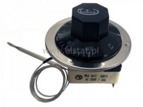 Termostat z kapilarą 30°C~110°C 16A/250V biała