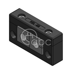 Rama przepustowa KEL-E, na 2 moduły KT małe, czarna, 42249