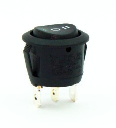 R13-1121-BB-7D przełącznik kołyskowy okrągły chwilowy (ON)-OFF-(ON)