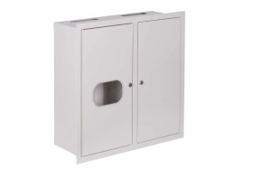 Szafka licznikowa podtynkowa 1-licznikowa 3-fazowy 48 modułów IP31 z szybą i zamkiem RAL 9003 RL 48 ZSZ 2-100