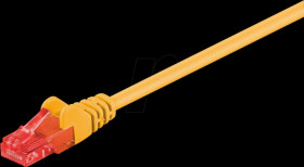 95660 Cat.6 U/UTP patch cable, CCA, yellow, 25,0 m
