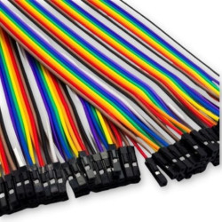40 x 10 cm Female-to-female Arduino jumper cables