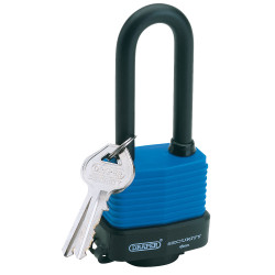 Draper 64177 45mm Weatherproof Laminated Steel Padlock with Extra Long Shackle